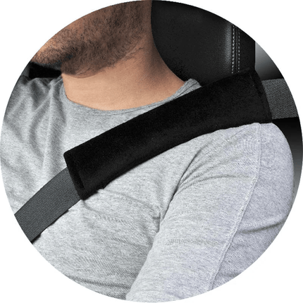 Gordelbeschermhoes voor Schouder Zwart (2 stuks) [gordelhoes - gordelband] - VCTparts.nl
