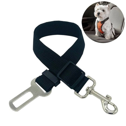 Honden / Huisdier Riem Autogordel Verstelbaar Zwart [Hondenriem - Hondengordel] - VCTparts.nl