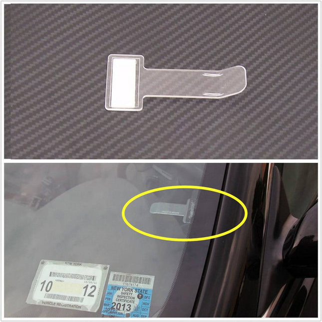 Kaarthouder Parkeerkaart Clip Zelfklevend Voorruit Raam Ticketklem - VCTparts.nl