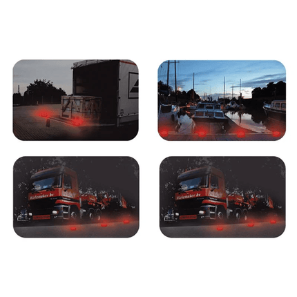 Magnetische Waarschuwings-disk schijf 16+8 LED Oranje - VCTparts.nl