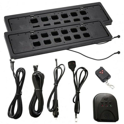 Nummerplaat / Kenteken Verberger Flipper Systeem met Afstandsbediening [License Plate - Omdraaien] - VCTparts.nl