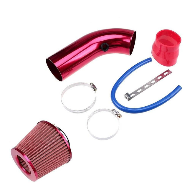Open Luchtfilter met Inlaatpijp Set Rood - Sport Filter met Cold air intake - VCTparts.nl