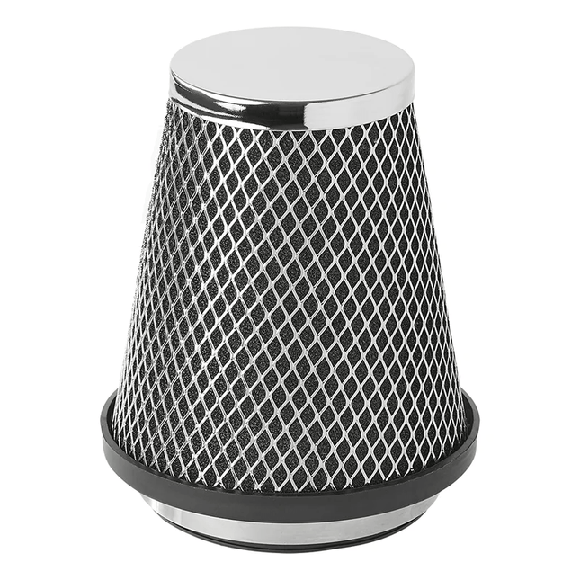 Open Luchtfilter Zilver - Sport Filter Universeel - VCTparts.nl
