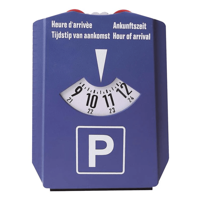 Parkeerschijf Blauwe Kaart NL D F GB met IJskrabber & Winkelwagenmuntjes - VCTparts.nl