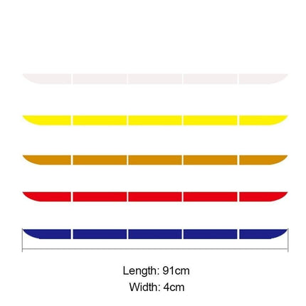 Reflector Sticker / Reflecterende Tape Kofferbak Bumper - Wit (set) - VCTparts.nl