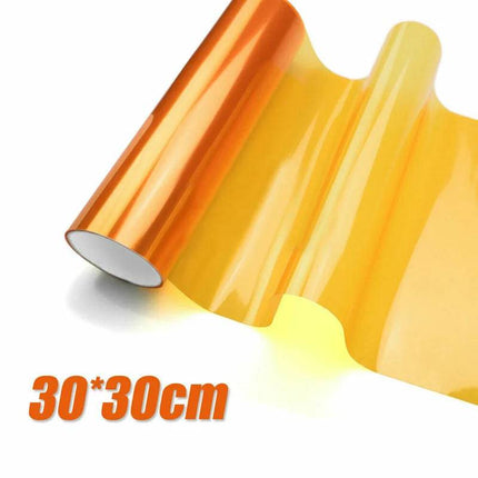 Richtingaanwijzer Knipperlicht of Mistlicht Folie - Oranje 30 x 60cm Smoke Tint Vinyl - VCTparts.nl