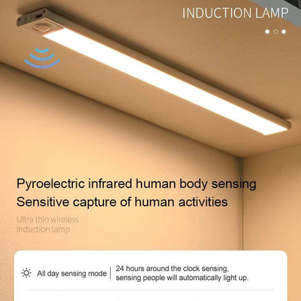 Sensor Ledbalk Ultra-Dunne Kastlamp 40cm Draadloos met Instelbare Kleur en Helderheid [Kofferbak - Garage] - VCTparts.nl