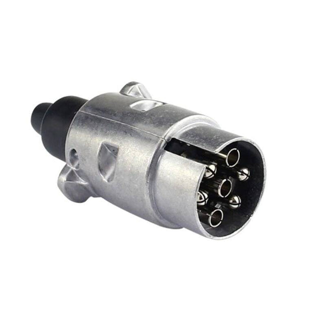 Trailerstekker Plug 7-polig Aluminium [Aanhanger - Caravan - Trailer] - VCTparts.nl