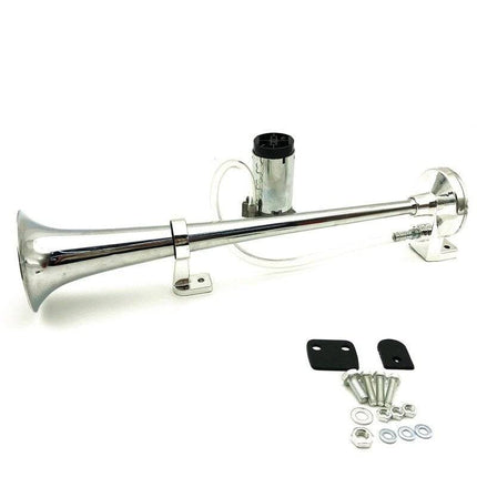 Trein Hoorn Luchthoorn 115Db Claxon Toeter met Compressor - Treinhoorn 12V 2 stuks (set) [Vrachtwagen - Boot - Pickup] - VCTparts.nl