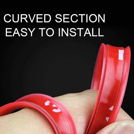 Velgen Bescherming Flexibele Decoratie Strip met Tape Oranje (8 meter) - VCTparts.nl