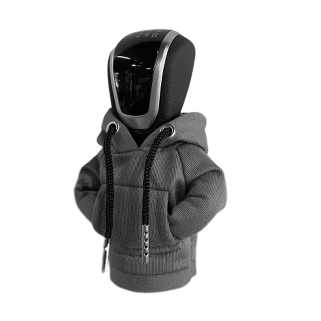 Versnellingspook Hoes Hoodie Versiering voor de Schakel Pook Knop - Grijs [Trui Sweater] - VCTparts.nl