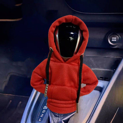 Versnellingspook Hoes Hoodie Versiering voor de Schakel Pook Knop - Rood [Trui Sweater] - VCTparts.nl