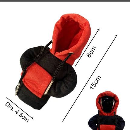 Versnellingspook Hoes Hoodie Versiering voor de Schakel Pook Knop zwart-Rood [Trui Sweater] - VCTparts.nl