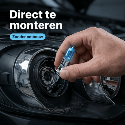 HaloVision Halogeen Koplampen H1 – Installatie instructie plug-and-play