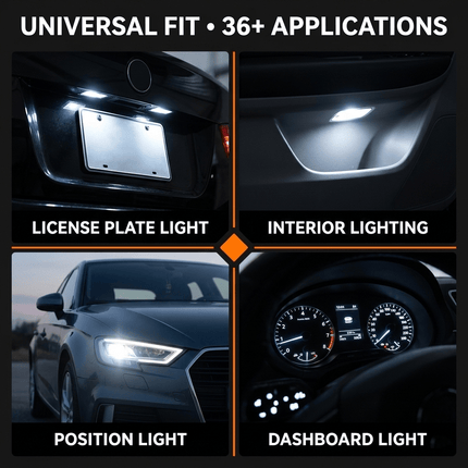 VCTparts VCTparts High Power LED T10 W5W 6000K Wit Autoverlichting - Set van 2 voor Stadslicht Kenteken en Interieurverlichting NORGOS 8