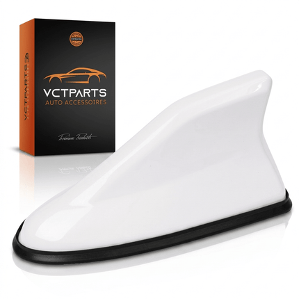 VCTparts VCTparts Universele Haaienvin Autoradio Antenne Wit - Shark Fin AM FM Dakantenne Auto Universeel met Eenvoudige Installatie Moderne Upgrade NORGOS 1