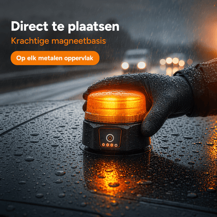 VCTparts VCTparts Oranje LED Batterij Zwaailicht Noodverlichting met Afstandsbediening en Magneet - 36 LED 12V 24V Oplaadbaar VCTparts 6