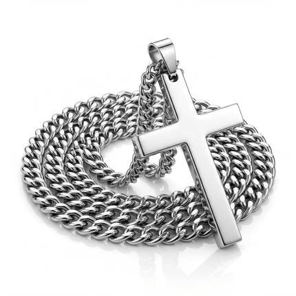 VCTparts Zilveren Alloy Tempeliers Kruis Hanger voor Auto Binnenspiegel – Christelijk Symbool Accessoire Kruisje Ketting NORGOS 8