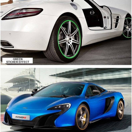 Velgen Bescherming Flexibele Decoratie Strip met Tape Blauw (8 meter) - VCTparts.nl