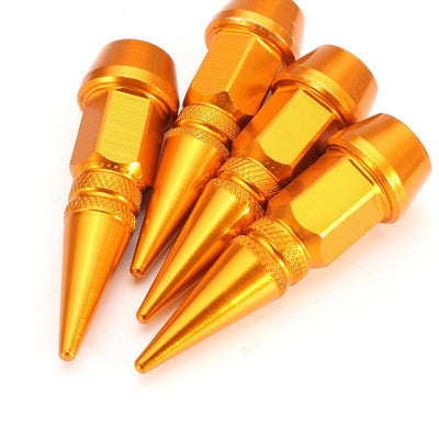 Valida Caps Slot Bolt Bullet Style Rost -Resistant Point Caps - Aluminium Gold (Set 4 Teile)
