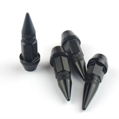 Valida Caps Slot Bolt Bullet Style Rost -Resistant Point Caps - Aluminium Black (Set 4 Teile)