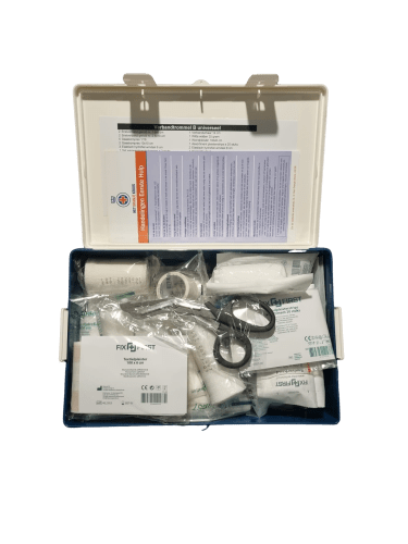 Meeting Box B mit Wandklemme - CE -zertifizierter Verband Koffer Drum Universal Complete Kit
