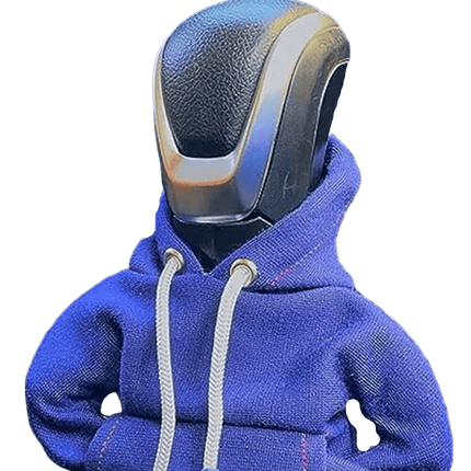 Versnellingspook Hoes Hoodie Versiering voor de Schakel Pook Knop - Blauw [Trui Sweater] - VCTparts.nl