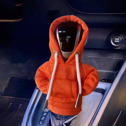 Versnellingspook Hoes Hoodie Versiering voor de Schakel Pook Knop - Oranje [Trui Sweater] - VCTparts.nl