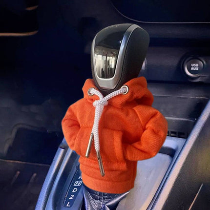 Versnellingspook Hoes Hoodie Versiering voor de Schakel Pook Knop - Oranje [Trui Sweater] - VCTparts.nl