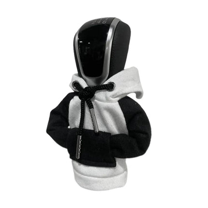 VCTparts Versnellingspook Hoes Hoodie Versiering voor de Schakel Pook Knop - Wit Zwart [Trui Sweater] NORGOS 1