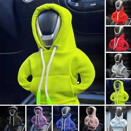 VCTparts Versnellingspook Hoes Hoodie Versiering voor de Schakel Pook Knop zwart Geel [Trui Sweater] NORGOS 6