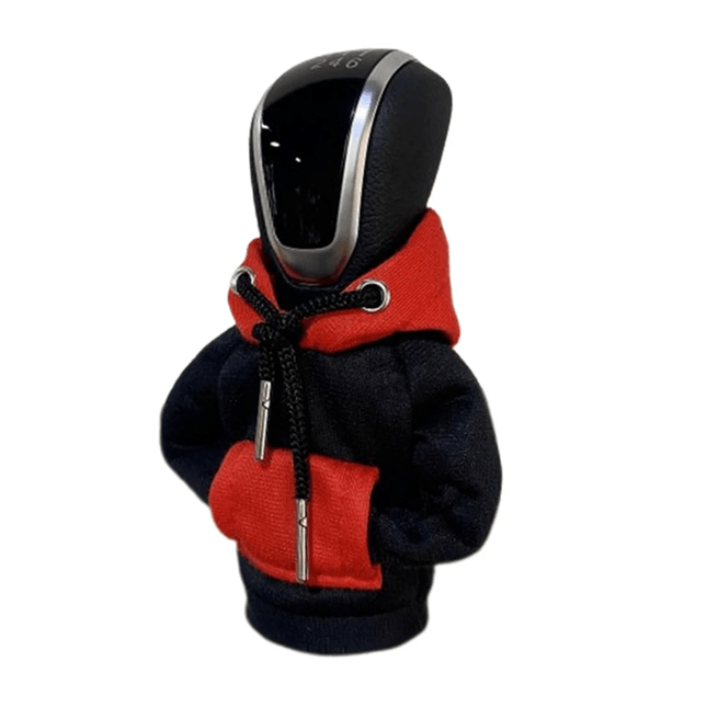 Versnellingspook Hoes Hoodie Versiering voor de Schakel Pook Knop zwart - Rood [Trui Sweater] - VCTparts.nl