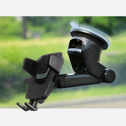 Merkloos Verstelbare Autohouder Telefoonhouder Dashboard of Raam Zwart Hurtel 7