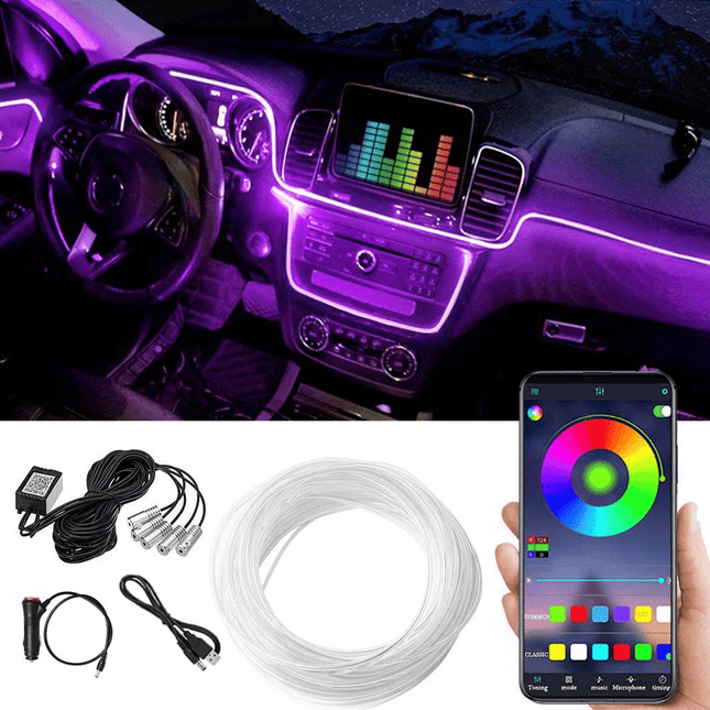 VCTparts Voertuig Interieur Sfeerverlichting LED Strip 6 Meter NORGOS 6