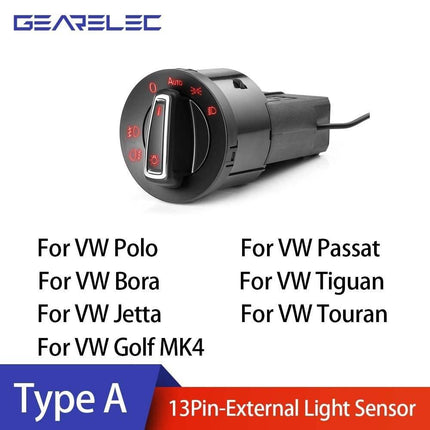 VCTparts Volkswagen Automatische Koplamp (Lange) Schakelaar Ombouwset met Licht Sensor NORGOS 9