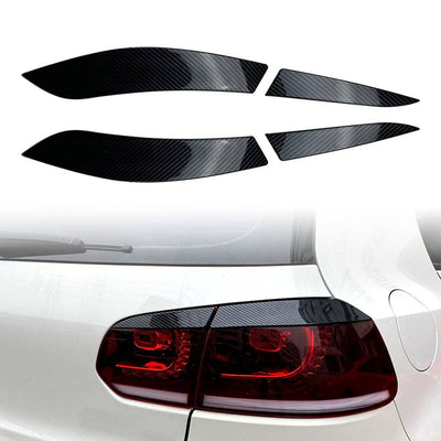 Volkswagen Golf 6 Rücklicht Angry Checker Eyebrow Carbon (Set) Augenmitglied VW