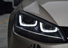 VCTparts Volkswagen Golf 7 Koplamp Booskijker Wenkbrauw Zwart (set) NORGOS 5