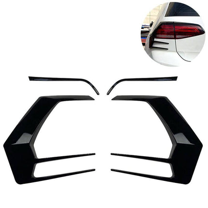 Volkswagen Golf 7.5 16 - 19 Achterlicht Frame Cover Zwart (set) VW Mk - VCTparts.nl
