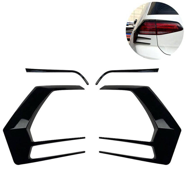 Volkswagen Golf 7.5 16 - 19 Achterlicht Frame Cover Zwart (set) VW Mk - VCTparts.nl