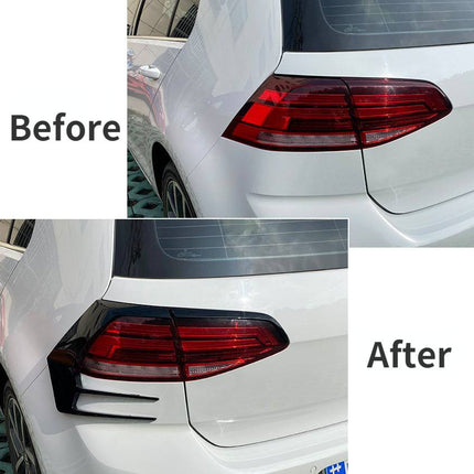 Volkswagen Golf 7.5 16 - 19 Achterlicht Frame Cover Zwart (set) VW Mk - VCTparts.nl