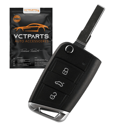 Volkswagen Klapsleutel Afstandsbediening Behuizing 2013 - 2020 (excl. chip) - VCTparts.nl