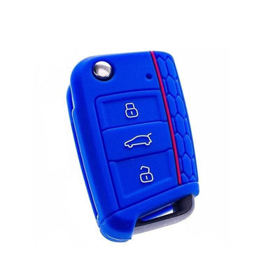 Volkswagen Key Hoes Silicon Cover - Blau [Golf 7 - Octavia A7]