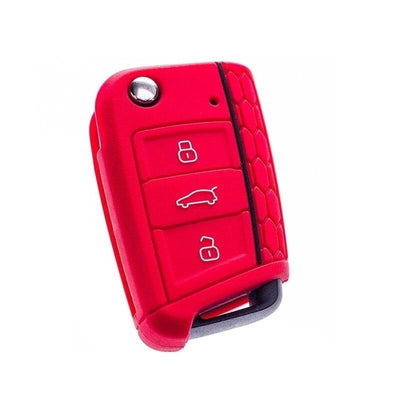 Volkswagen Key Hoes Silicon Cover - Rot [Golf 7 - Octavia A7]