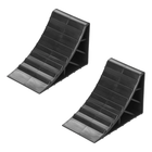 VCTparts Wielkeg Wielblok Klem Bandenstopper Rolstopper Incl. Handvat Set 2 stuks Kunststof Zwart VCTparts 4