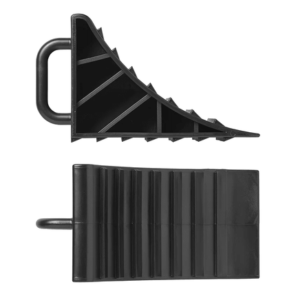 VCTparts Wielkeg Wielblok Klem Bandenstopper Rolstopper Incl. Handvat Set 2 stuks Kunststof Zwart VCTparts 6
