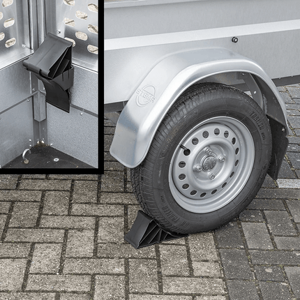 VCTparts Wielkeg Wielblok Klem Bandenstopper Rolstopper Incl. Houder Kunststof Zwart PAT Europe 6