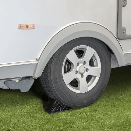 VCTparts Wielkeg Wielblok Klem Bandenstopper Rolstopper Incl. Houder Kunststof Zwart PAT Europe 8