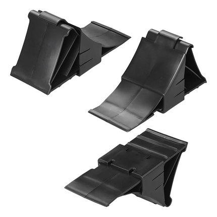 VCTparts Wielkeg Wielblok Klem Bandenstopper Rolstopper Incl. Houder Kunststof Zwart PAT Europe 4