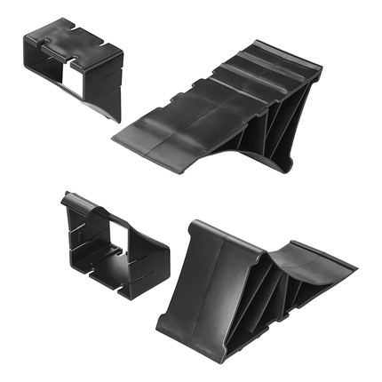 VCTparts Wielkeg Wielblok Klem Bandenstopper Rolstopper Incl. Houder Kunststof Zwart PAT Europe 3