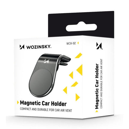 Wozinsky Wozinsky WCH - 02 Magnetische Telefoonhouder Voor Luchtrooster Auto Zwart Hurtel 5